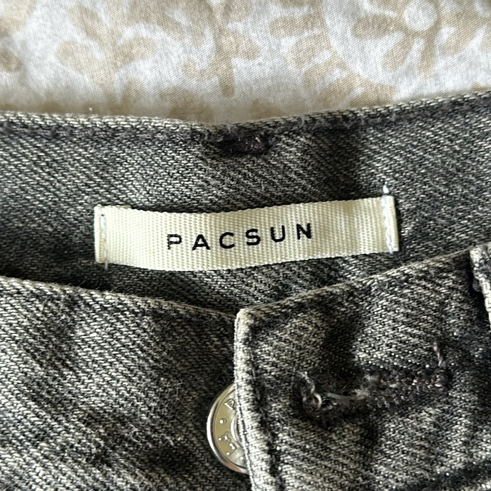 PacSun Gray High Rise Straight Jeans - Picture 6 of 9